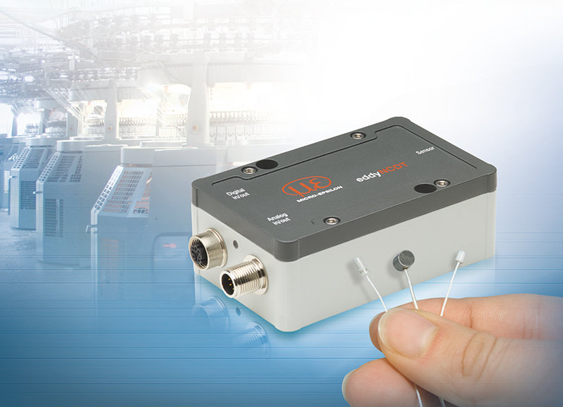 Powerful eddy current measuring system for small measuring ranges